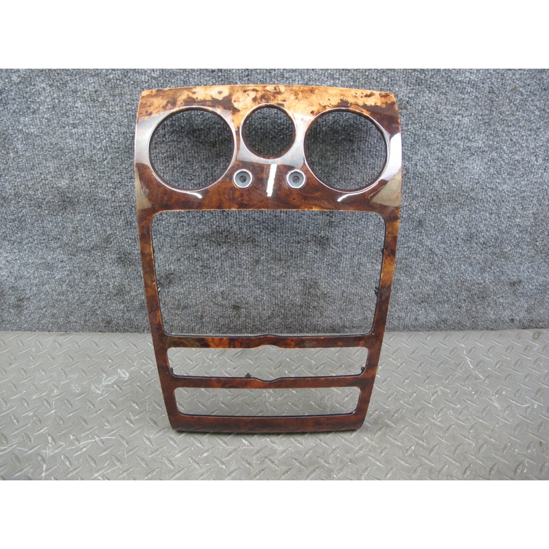 06-12 Bentley Continental Flying Spur Dash Center Radio Wood Trim Bezel Cover