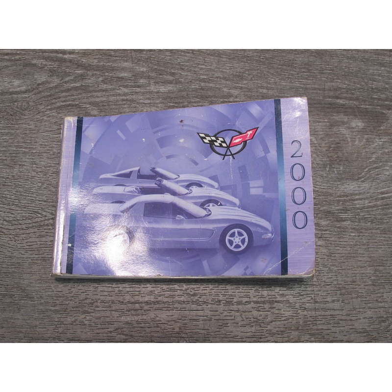 2000 Chevrolet Corvette C5 Owner Operator User Guide Manual Book