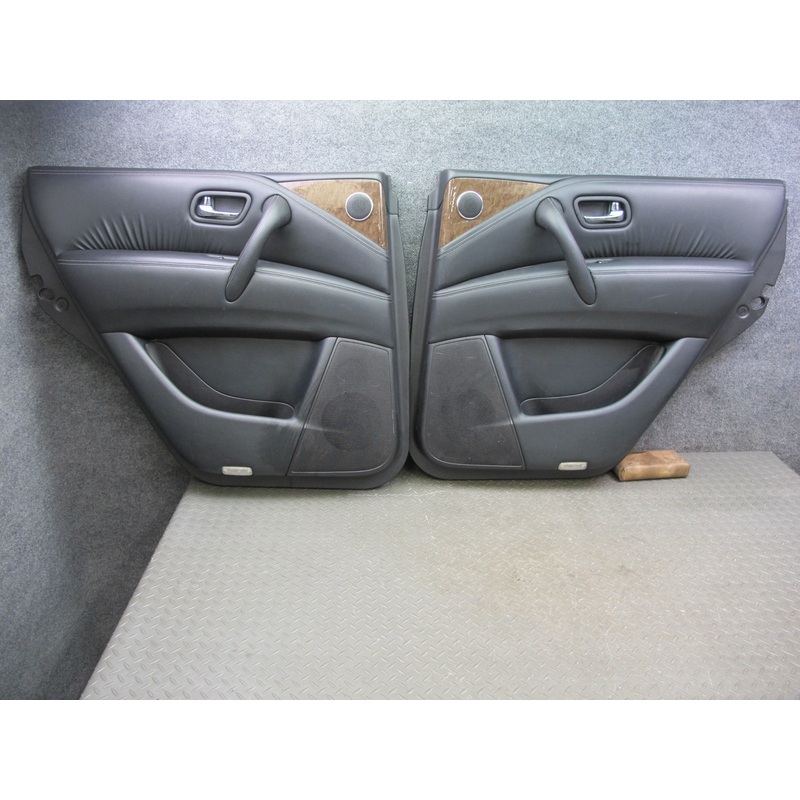 2015-2017 Infiniti QX80 Rear Door Interior Trim Cover Panel Switches Set of 2