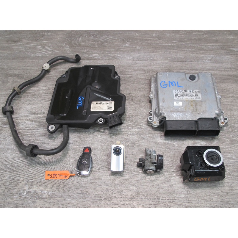 2014 Mercedes W166 ML350 Diesel ECU ECM TCM Ignition Glove Door Lock KEY Set