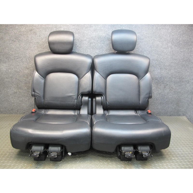 2015-2017 Infiniti QX80 Rear 2ND Second ROW Leather Seat Set of 2 Black