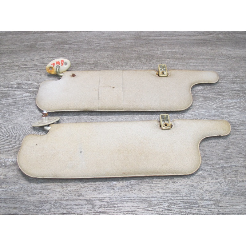 85-89 Toyota MR2 AW15 Set of 2 Front Right & Left Sun Visor Beige OEM