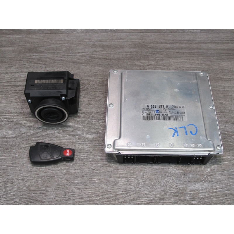05-07 Mercedes R171 SLK55 AMG M113 E55 ECM ECU Ignition Switch KEY Set OEM