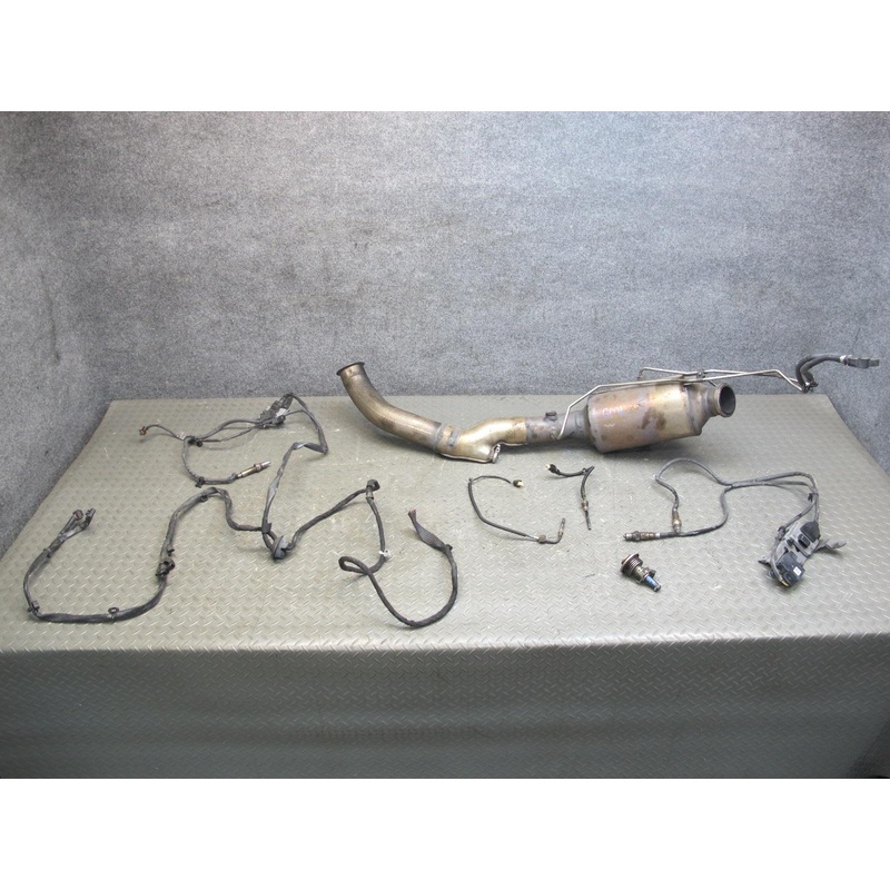 12-15 Mercedes W166 ML350 Diesel Exhaust Pipe O2 Oxygen Particulate Sensor Set