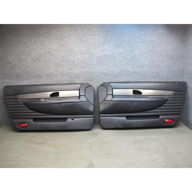 2004 Ford Thunderbird Set of 2 Left & Right Door Interior Trim Panel Black OEM