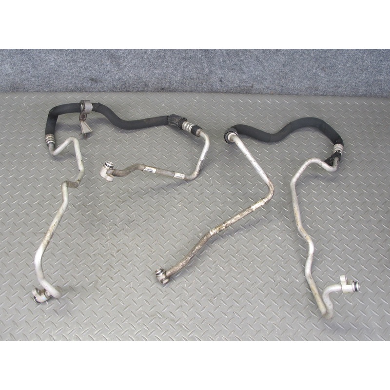 2010-2011 BMW E72 X6 Hybrid N63 Engine Oil Cooler Hose Pipe Line Set of 2