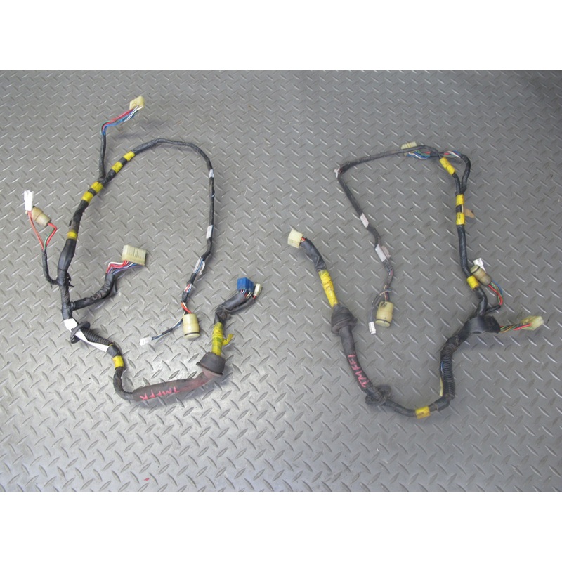 87-89 Toyota MR2 AW15 Front Left & Right Side Door Wire Wiring Harness Set OEM