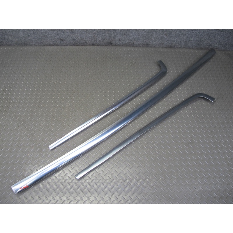 94-99 Mercedes W140 Rear Bumper Left Center Right Chrome Trim Molding Set OEM