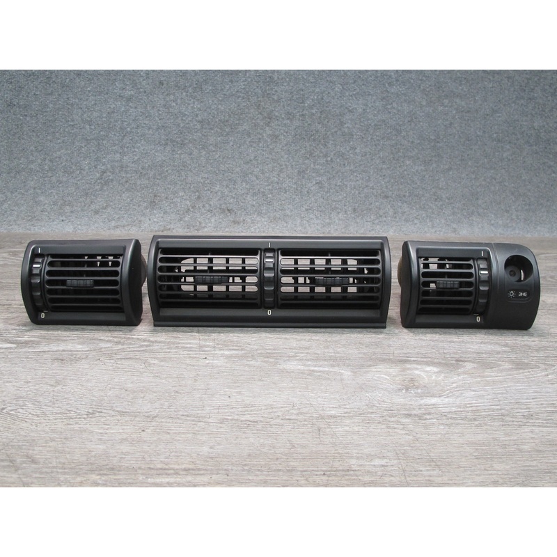 96-02 BMW E36/7 Z3 Set of 3 Dash Dashboard Left Right Center Air Vent Black OEM