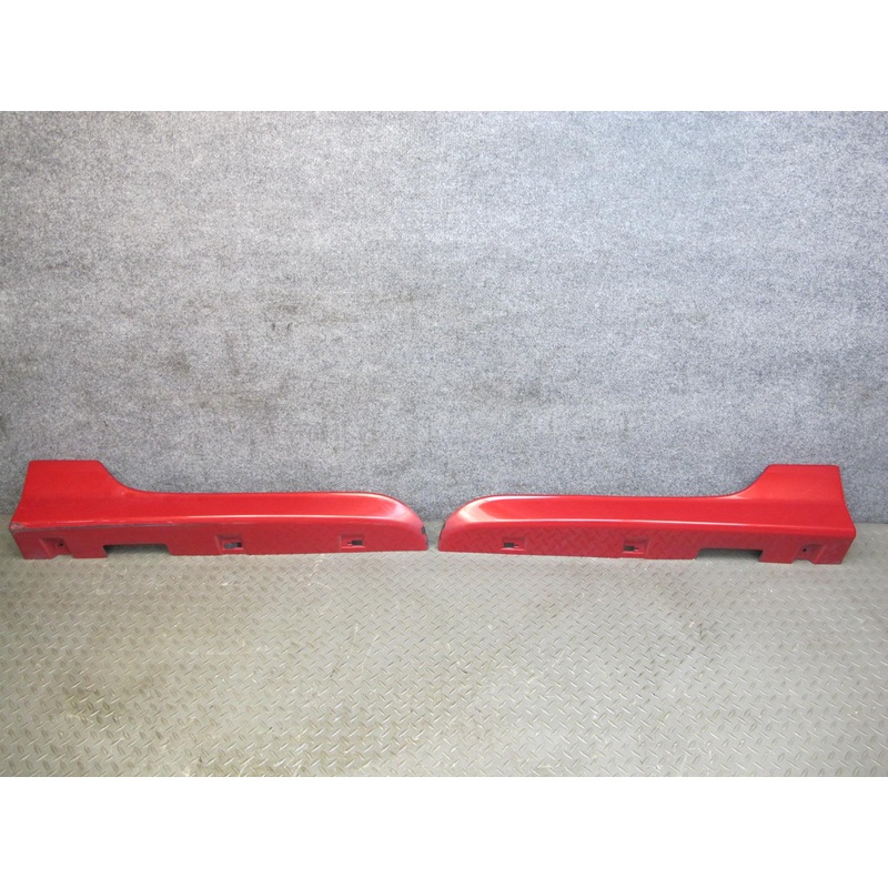 04-08 Mazda RX8 Side Skirt Rocker Panel Molding Set of 2 RED OEM