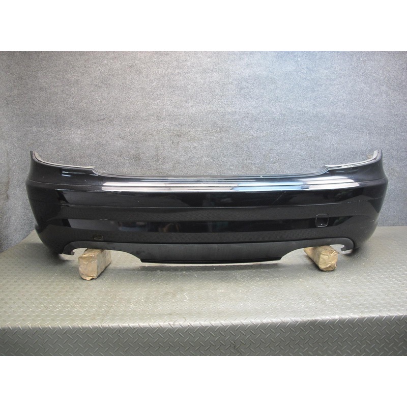05-10 Mercedes R171 SLK55 AMG Rear Bumper Cover Black w Foam Absorber Assy OEM