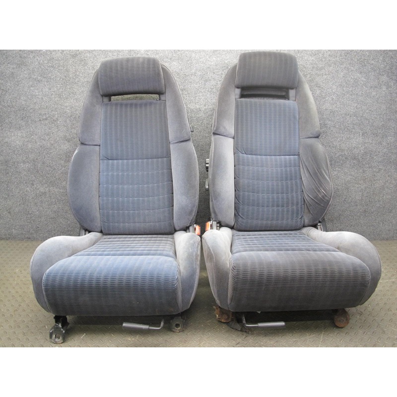 90-96 Nissan Z32 300ZX Set of 2 Front Left & Right Cloth Seat OEM