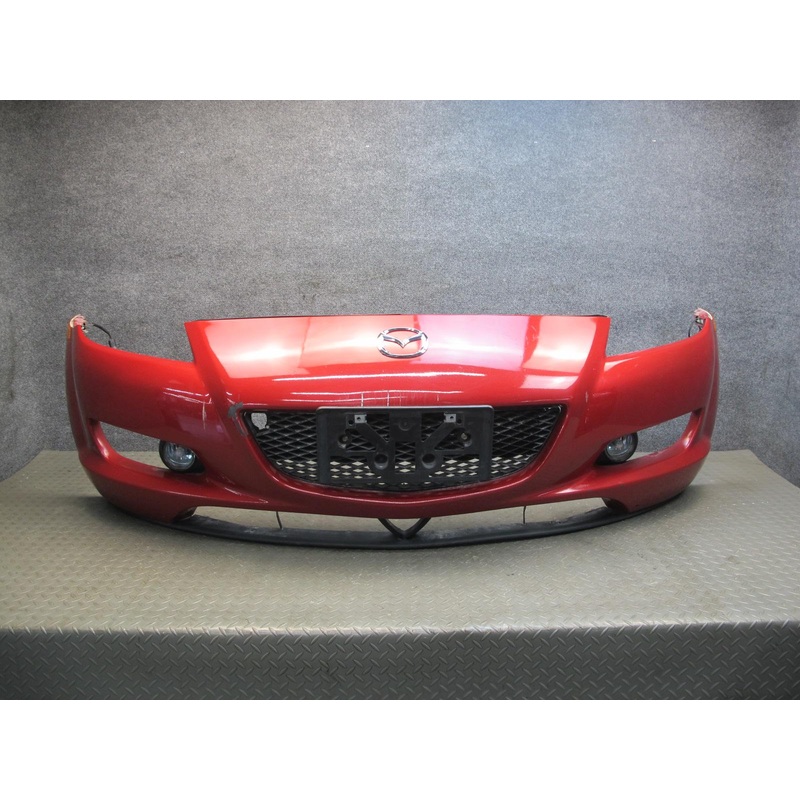 04-08 Mazda RX8 Front Bumper Cover Panel W/ Fog Light Lamp RED OEM