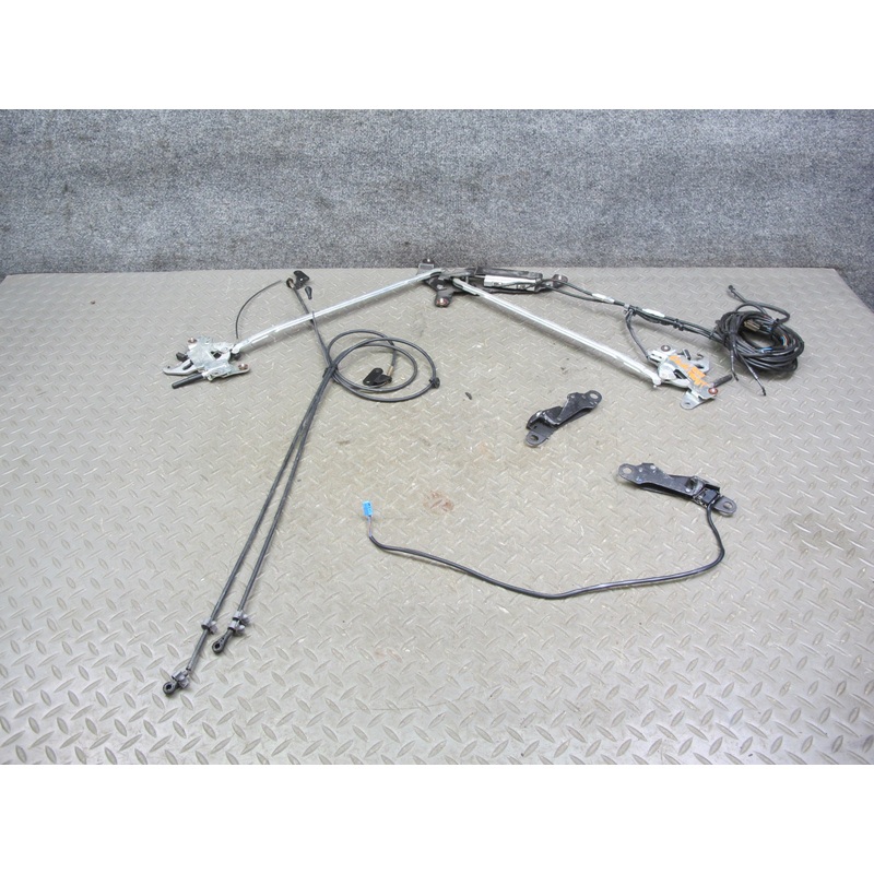 05-11 Mercedes R171 SLK TOP Roof Hydraulic Linkage w Cable & Lock Latch Set OEM