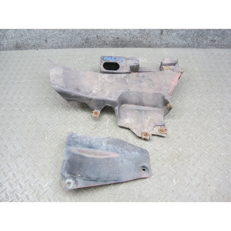 86-88 Mazda RX7 FC3S Front Left Fender Liner w Brake Air Vent Duct Set OEM