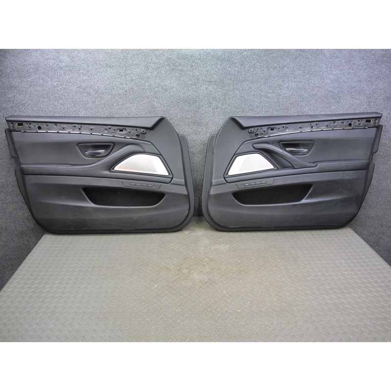 11-16 BMW F10 5-SERIES Set of 2 Front Door Interior Trim Cover Panel OEM