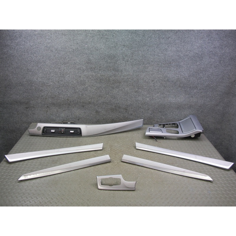 11-16 BMW F10 M Sport Dash Door Console Aluminium Trim Bezel Cover Panel Set OEM