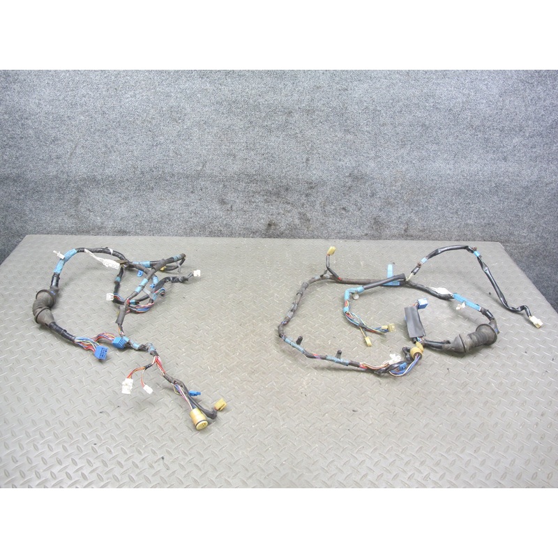 89-92 Toyota Supra MK3 Set of 2 Left & Right Door Wire Wiring Harness OEM