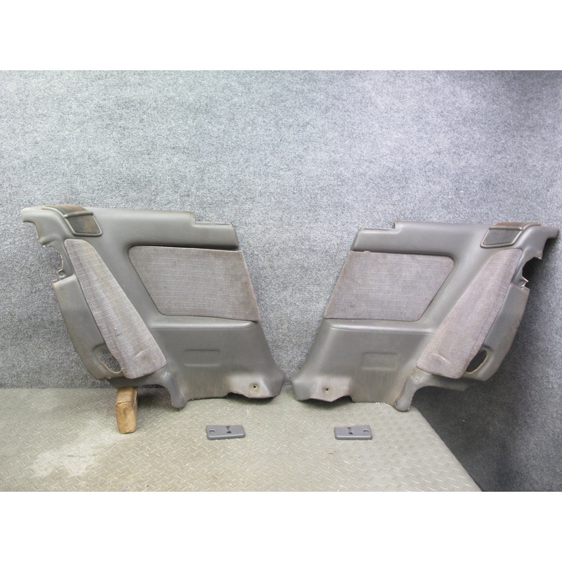 89-92 Toyota Supra MK3 Set of 2 Rear Quarter Interior Trim Cover Panel Gray OEM