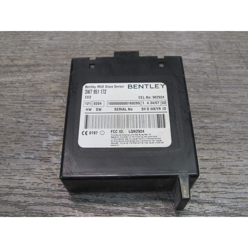 03-10 Bentley Continental GTC GT Anti Theft Alarm Control Module 3W7951172
