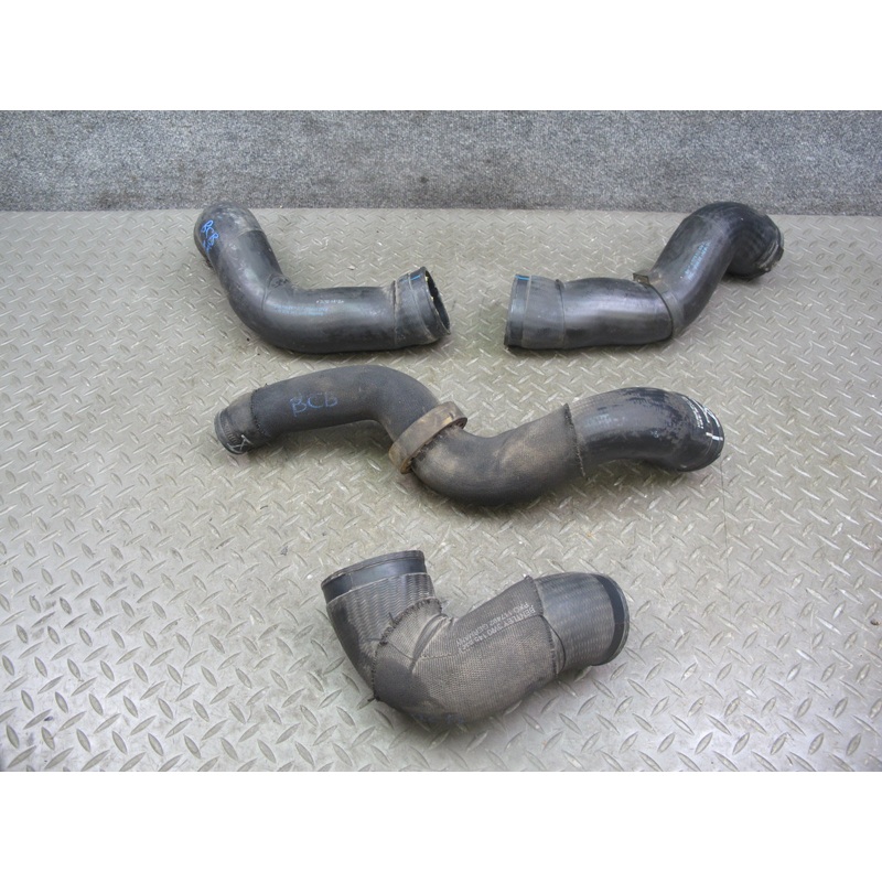 03-12 Bentley Continental GTC GT 6.0L Intercooler Hose Pipe Line Set of 4