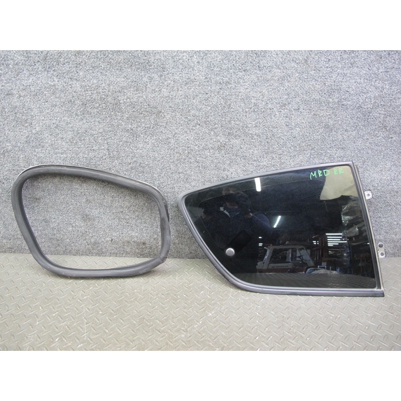 04-11 Mazda RX8 Rear Right Passenger Side Door Window Glass W/ Rubber Seal OEM