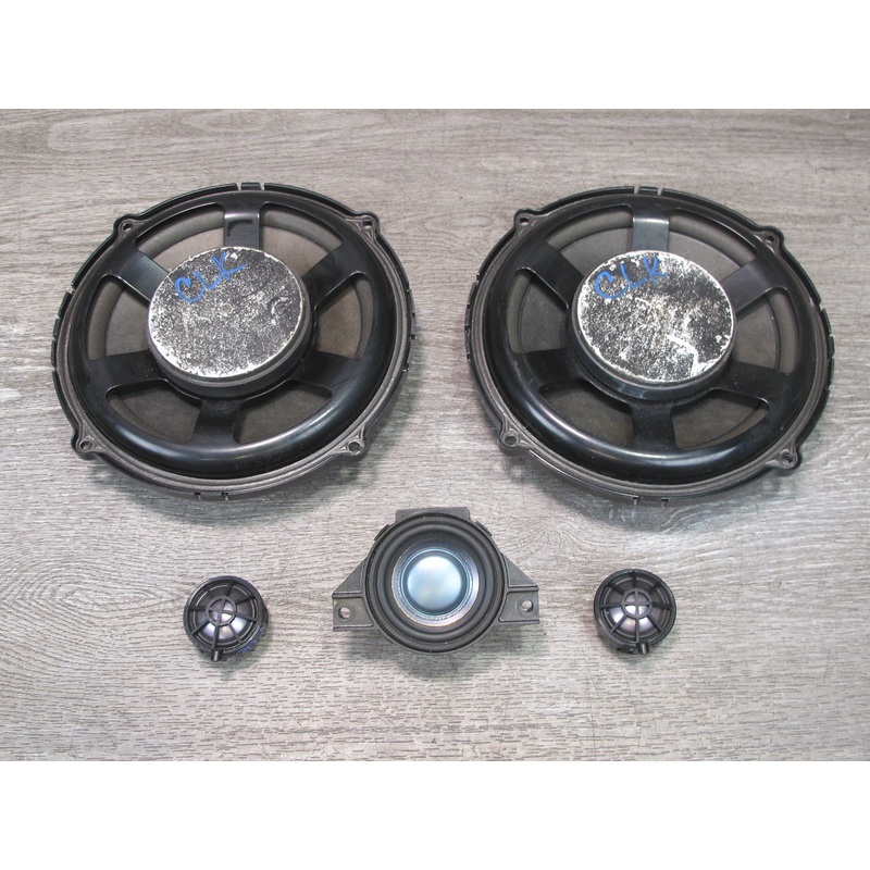 05-08 Mercedes R171 SLK Set of 5 Dash Door Speaker Tweeter Harman Kardon OEM