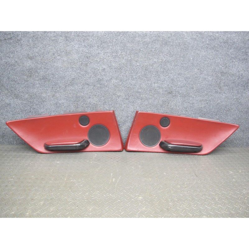 2001-2006 BMW E46 M3 Convertible Rear Quarter Interior Trim Panel RED Set of 2
