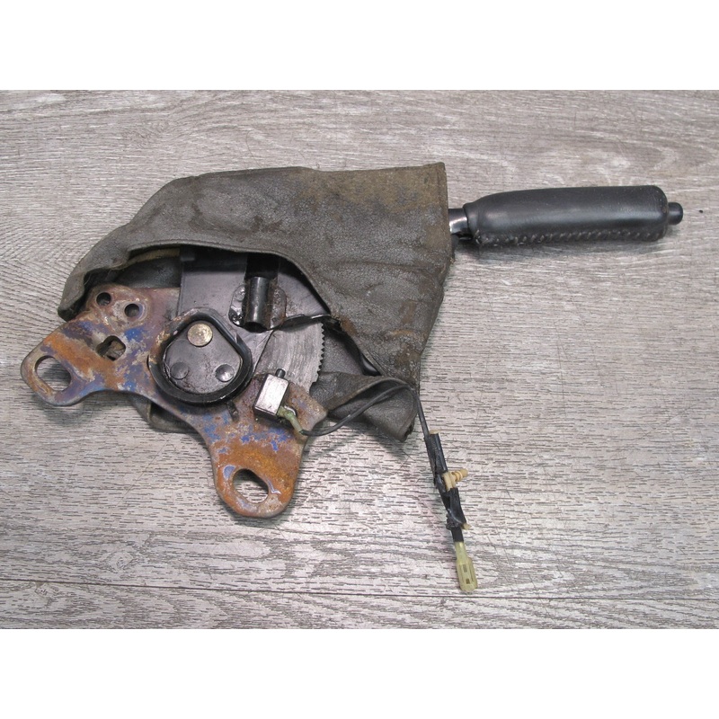 86-92 Toyota Supra MK3 Emergency Parking Handbrake Handle w Boot Gray OEM