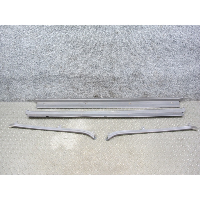 86-92 Toyota Supra MK3 Set of 4 Left Right Door & Scuff Sill Plate Trim Gray OEM