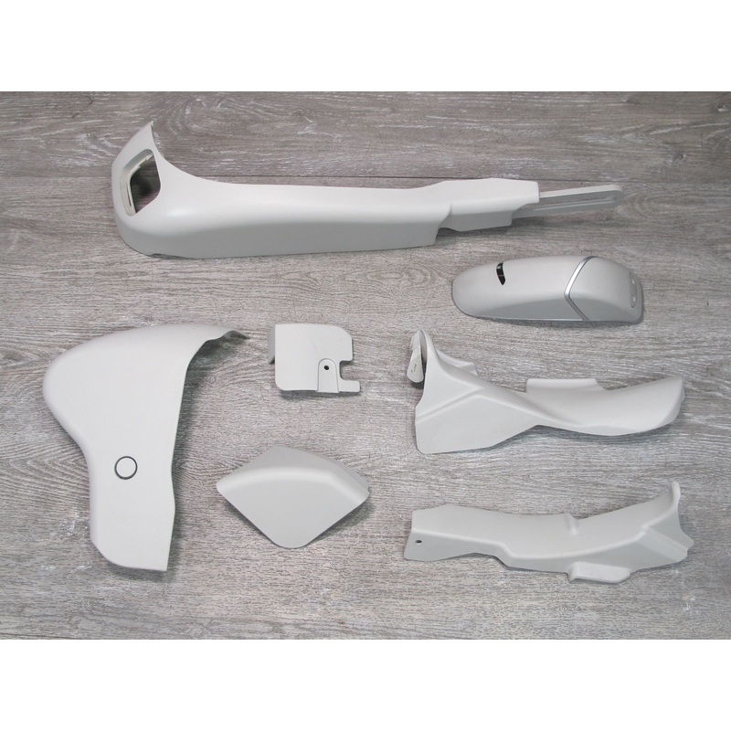 03-06 Mercedes R230 Front Left Driver Seat Trim Cover Panel Set Gray OEM