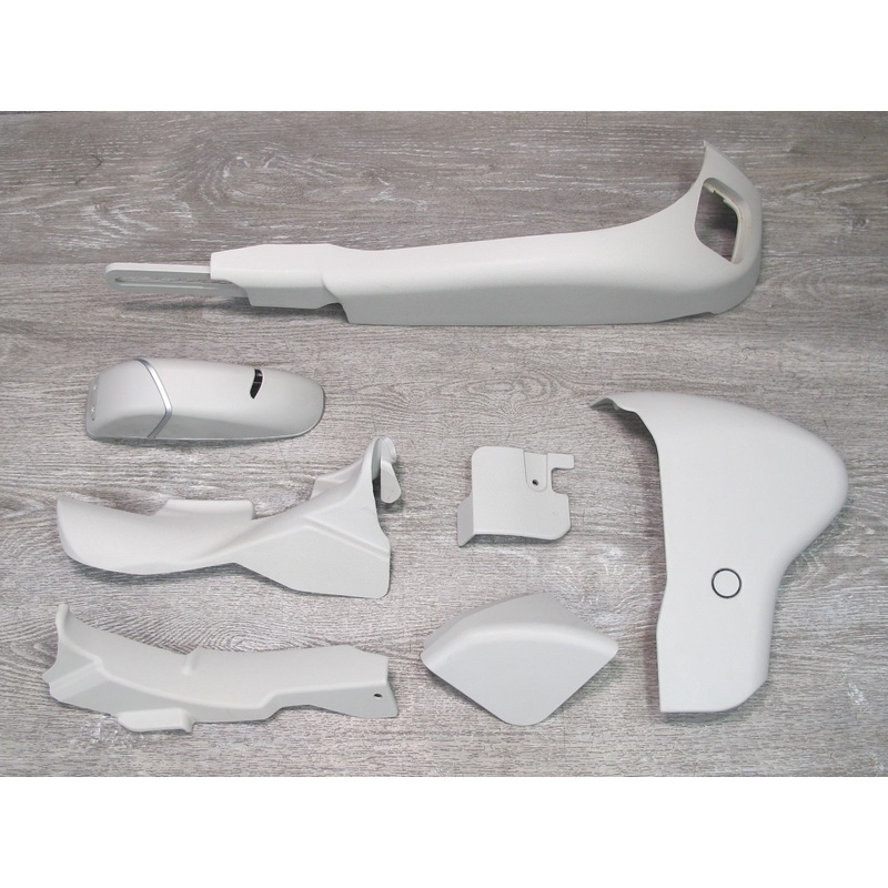 03-06 Mercedes R230 Front Right Passenger Seat Trim Cover Panel Set Gray OEM