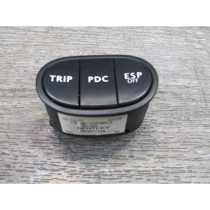 03-10 Bentley Continental GTC GT Flying Spur Trip PDC ESP Button Switch
