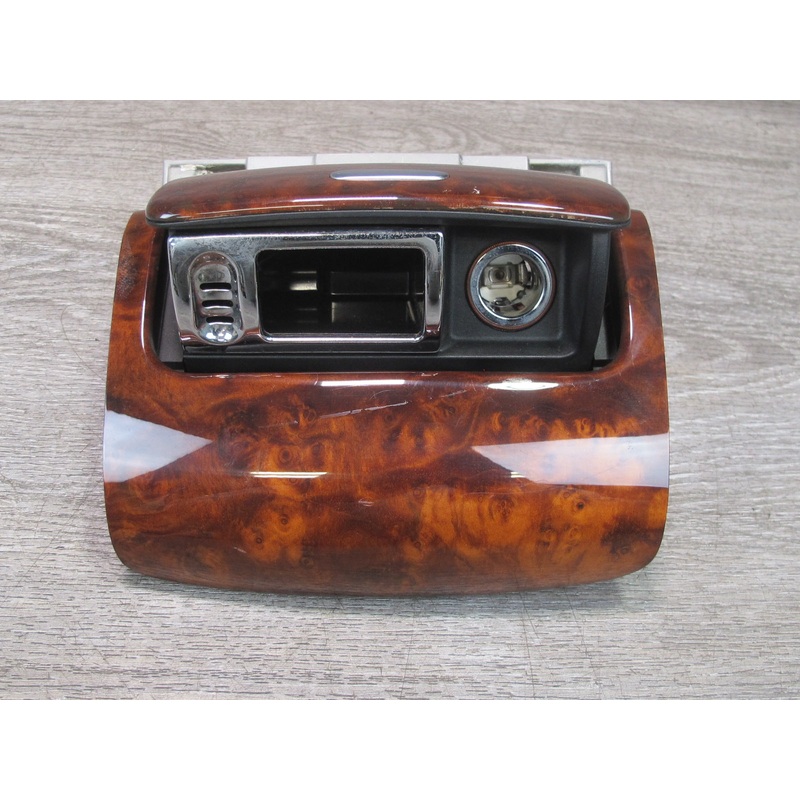 07-11 Bentley Continental GTC Rear Console Ashtray w Wood Trim