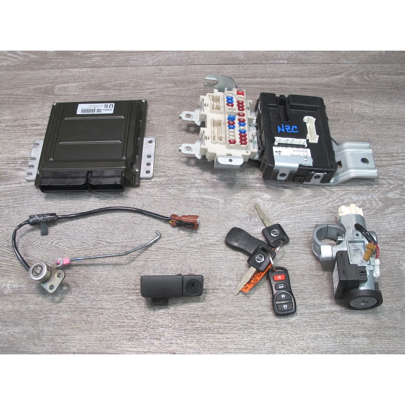 2005 Nissan 350Z Roadster M/T ECU BCM Fuse Ignition Door Glove Lock KEY Set OEM