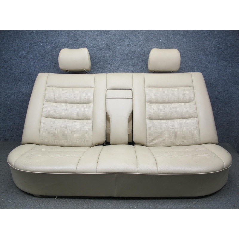 86-91 Mercedes W126 560SEL Rear Leather Seat Upper & Lower Cushion Set OEM