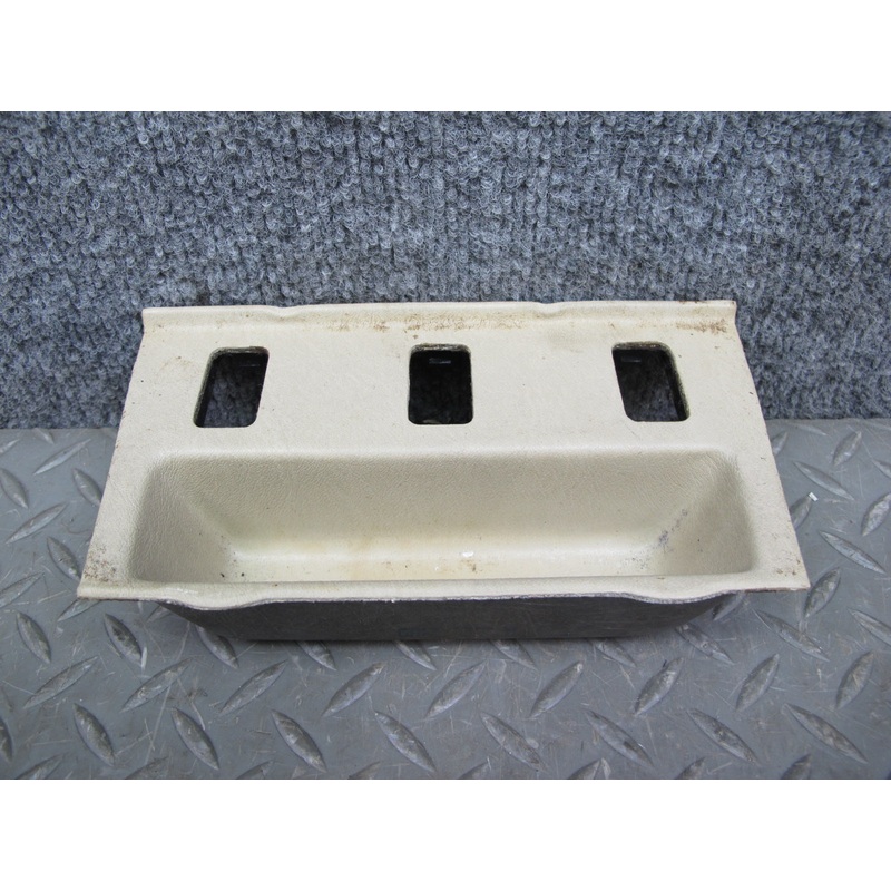 86-91 Mercedes W126 Center Console Coin Tray Switch Trim Cover Panel OEM