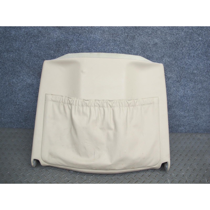86-91 Mercedes W126 Front Right Passenger Seat Back Trim Cover Panel Beige OEM