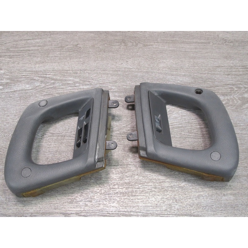 89-92 Toyota Supra MK3 Set of 2 Interior Door Grab Handle w Switches Gray OEM