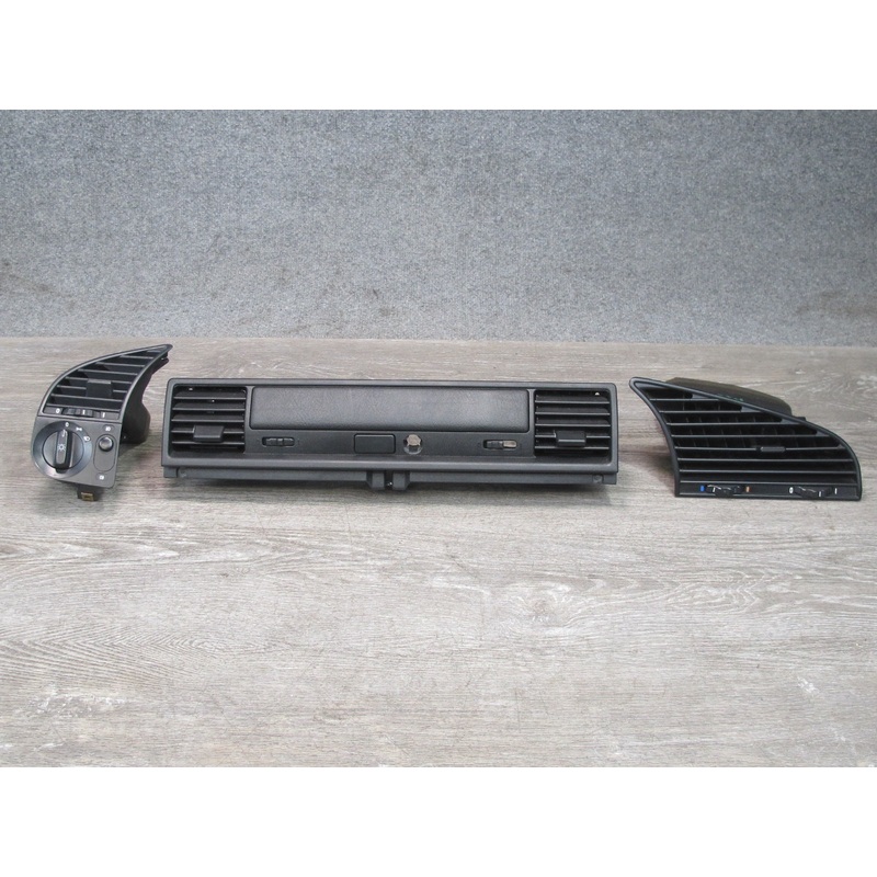 96-99 BMW E36 Convert Dash Front Left Center Right Air Vent Trim Panel Set OEM