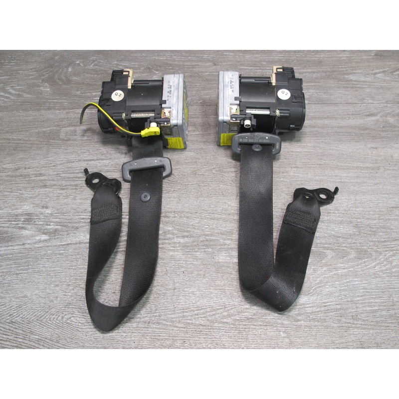 03-06 MERCEDES R230 SL500 SL600 FRONT LEFT & RIGHT SIDE SEATBELT RETRACTOR SET OEM