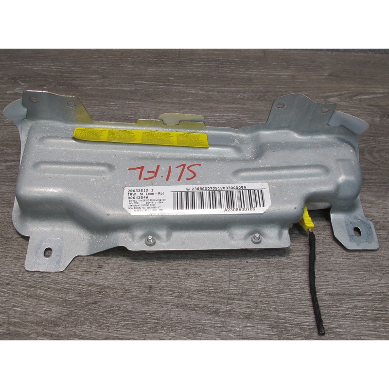 03-08 MERCEDES R230 SL500 SL600 FRONT LEFT DRIVER SIDE DASH KNEE SRS AIRBAG 2308600705 OEM