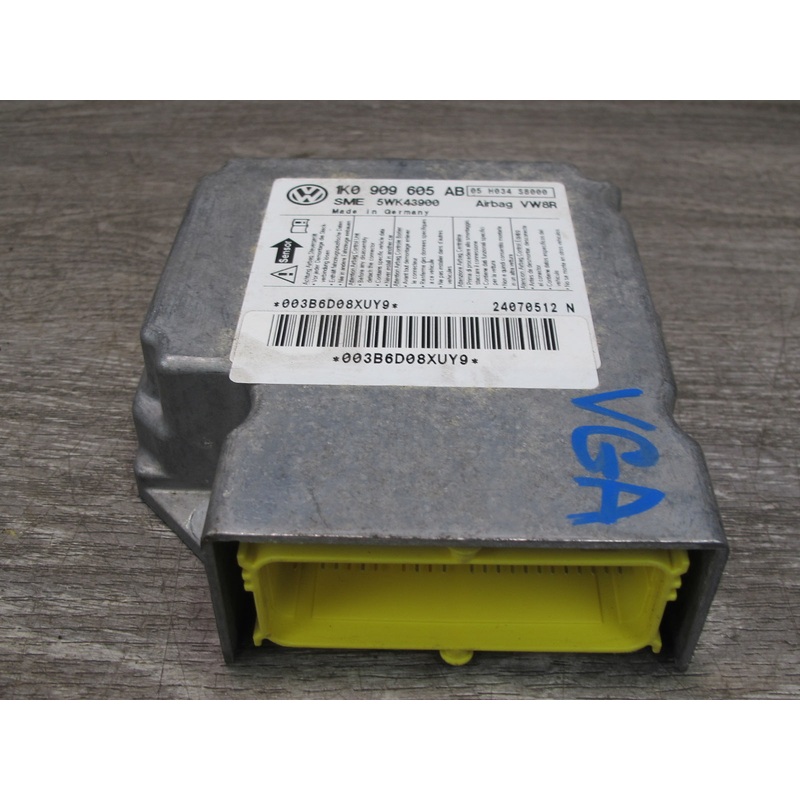 2008 VOLKSWAGEN VW GOLF R32 SRS AIRBAG CONTROL MODULE UNIT 1K0909605AB OEM