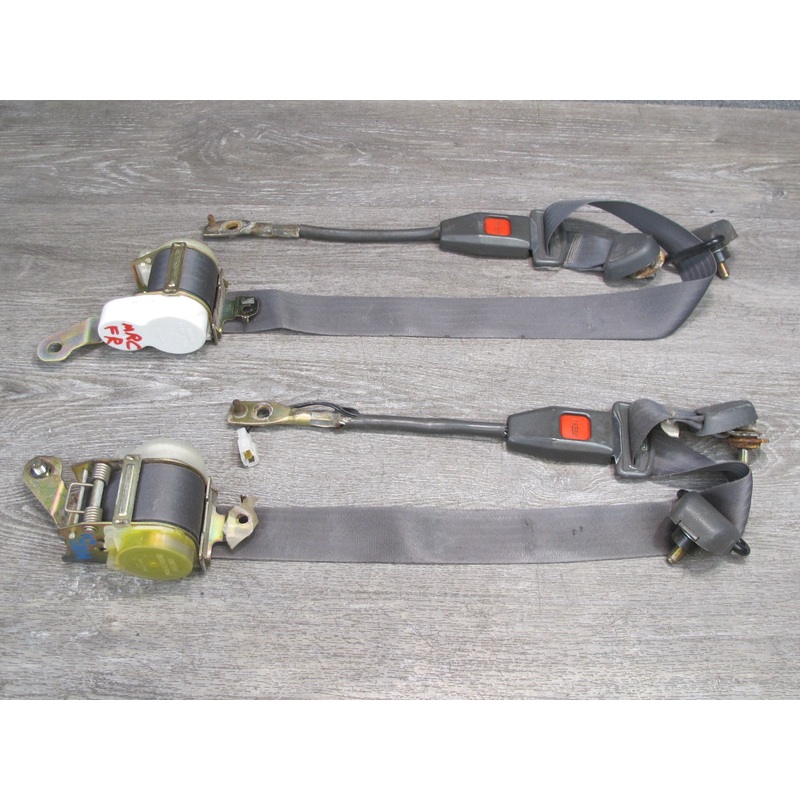 86-88 MAZDA RX7 FRONT RIGHT & LEFT SIDE SEATBELT RETRACTOR W/ BUCKLE SET OEM