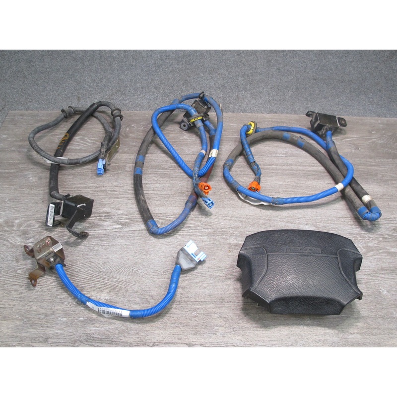 90-91 MAZDA RX7 FRONT LEFT DRIVER SIDE STEERING WHEEL SRS AIRBAG W/ IMPACT SENSOR SET OEM