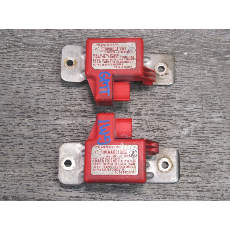 91-96 MITSUBISHI 3000GT SAFETY CRASH IMPACT SRS AIRBAG SENSOR 2PCS 629333 OEM