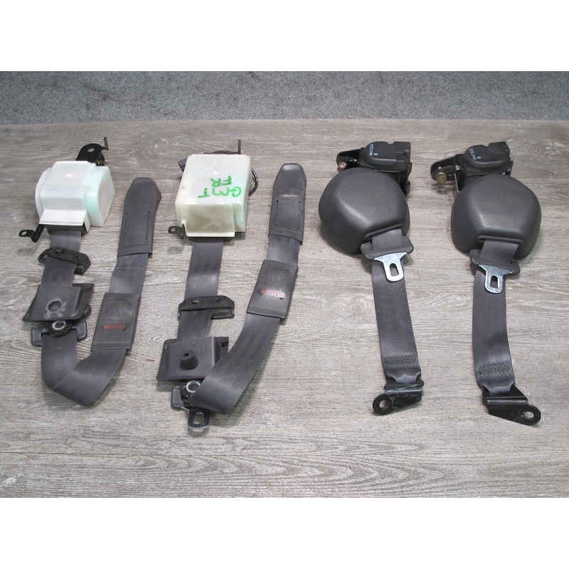 91-99 MITSUBISHI 3000GT FRONT REAR RIGHT & LEFT SIDE SEATBELT RETRACTOR SET OEM