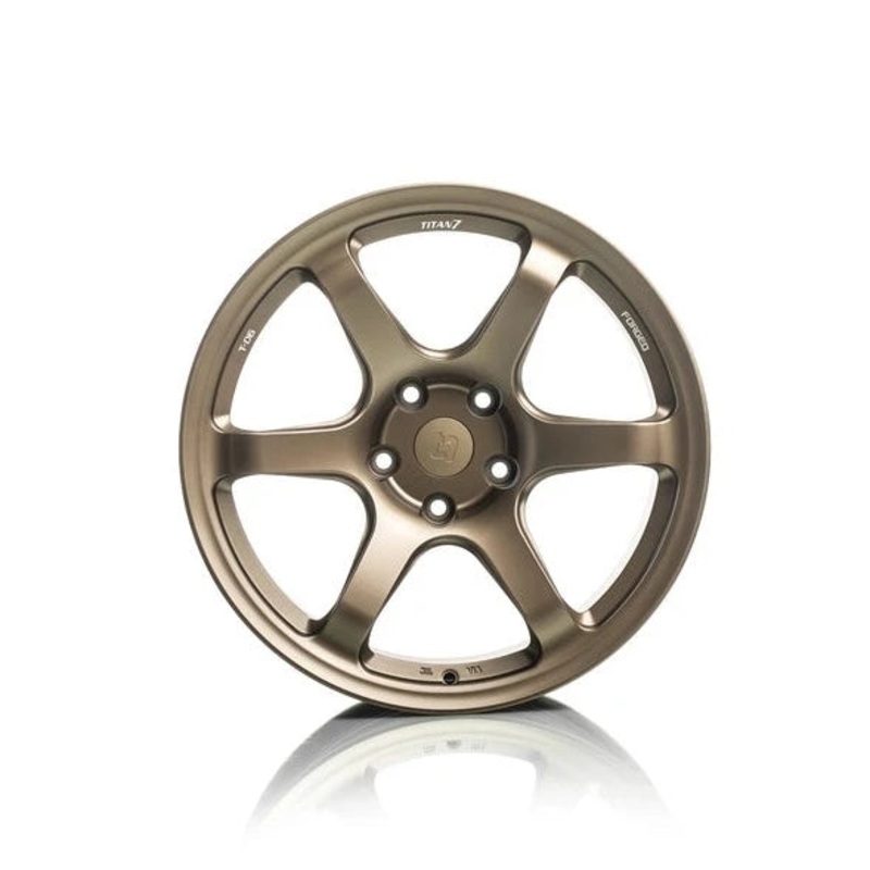 Titan 7 Forged Aluminium Wheel - T-D6 19x9.5 5x120 ET 45 CB 64.1 in Techna Bronze