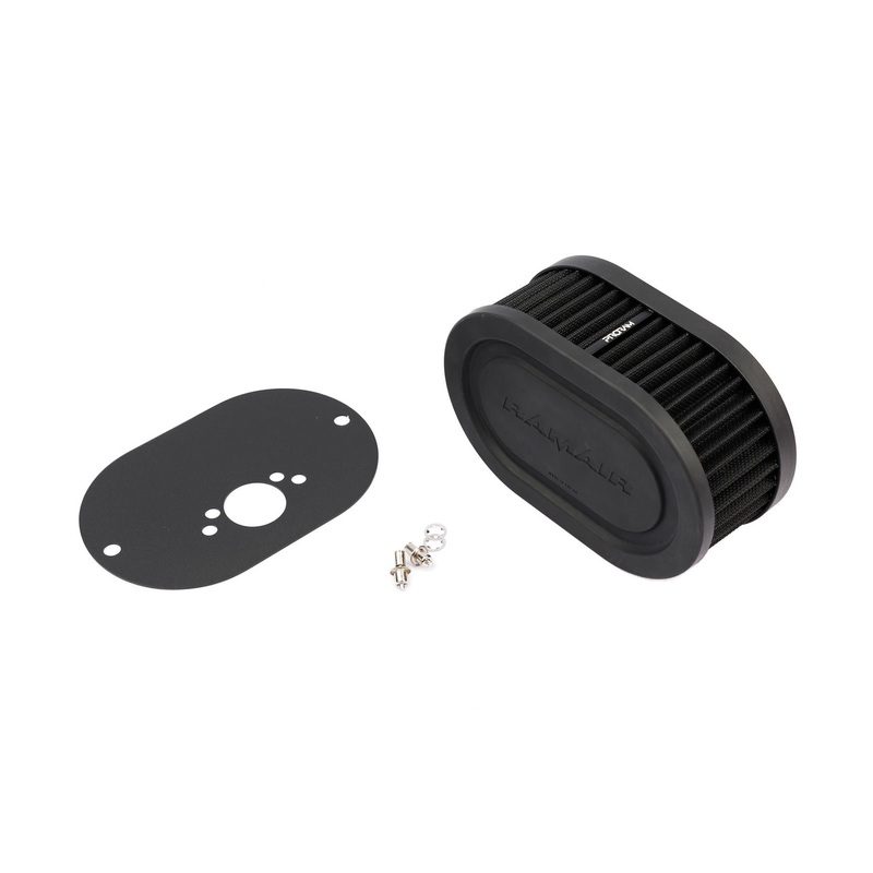 Ramair Pleated Carb Air Filter Baseplate to fit SU HS2 1.25in (32mm Mini Offset) - 65mm