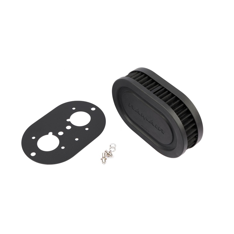 Ramair Pleated Carburettor Air Filter Baseplate to fit Weber 40 IDF -40mm Int Height